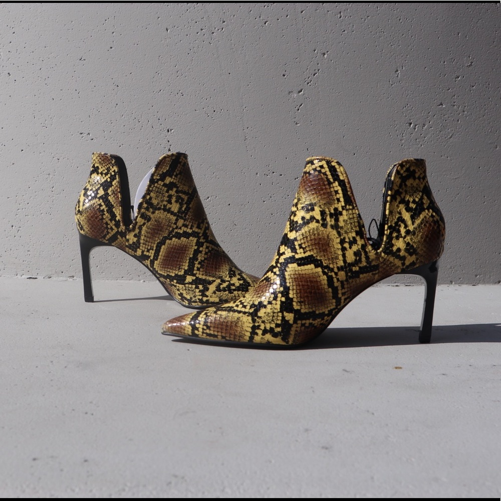 Snake print Ankle Bootie